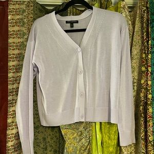 NWOT Banana Republic lavender cardigan sweater